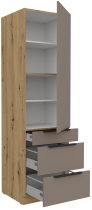 Stolarz-Lempert - Visoka omara Aria - sandgrau/artisan hrast - 60 DKS-210 3S1F