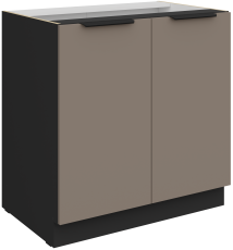 Spodnja omara Aria - sandgrau/črna - 80 D 2F BB