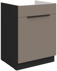 Spodnja omara Aria - sandgrau/črna - 60 ZL 1S BB