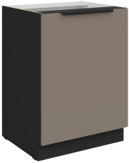 Spodnja omara Aria - sandgrau/črna - 60 D 1F BB