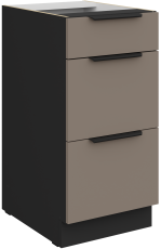 Spodnja omara Aria - sandgrau/črna - 40 D 3S BB 