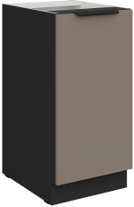 Spodnja omara Aria - sandgrau/črna - 40 D 1F BB