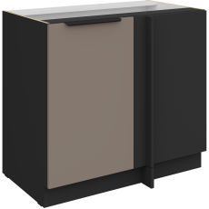 Spodnja omara Aria - sandgrau/črna - 105 ND 1F BB