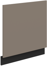 Vrata za vgradni pomivalni stroj Aria - sandgrau/črna - ZM 570x596