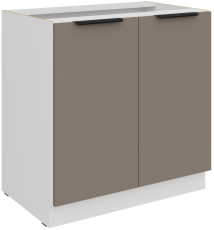 Spodnja omara Aria - sandgrau/bela - 80 D 2F BB