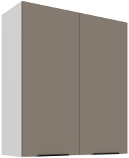 Zgornja omara Aria - sandgrau/bela - 80 G-90 2F