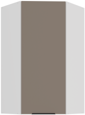 Zgornja kotna omara Aria - sandgrau/bela - 60x60 GN-108 1F (45°)