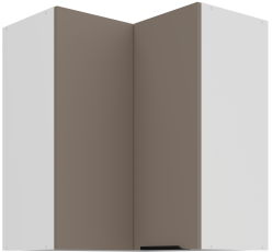 Zgornja kotna omara Aria - sandgrau/bela - 60x60 GN-72 2F (90°)