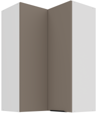 Zgornja kotna omara Aria - sandgrau/bela - 60x60 GN-90 2F (90°)