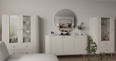 Stolarz-Lempert - Komoda 3F Ovalio - peščeno bež
