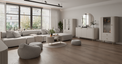 Stolarz-Lempert - Komoda 3F Ovalio - peščeno bež