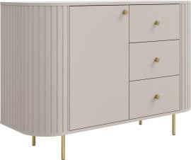 Komoda 1F3S Ovalio - peščeno bež