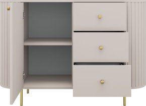 Stolarz-Lempert - Komoda 1F3S Ovalio - peščeno bež
