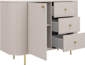 Stolarz-Lempert - Komoda 1F3S Ovalio - peščeno bež