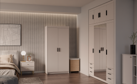 Garderobna omara Elena BP02 - peščeno bež