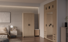 Garderobna omara Elena DO02 - oljen hrast