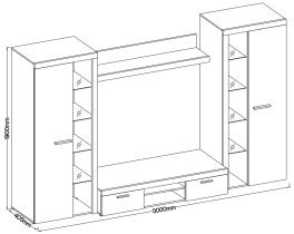 Stolarz-Lempert - TV regal Rumba XL - oljen hrast