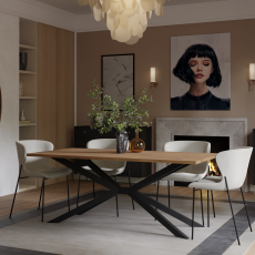 Jedilna miza Tromso - 90x185 cm - hrast lancelot