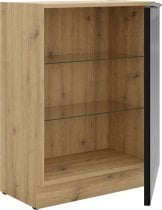 Stolarz-Lempert - Spodnja vitrina Stolarz - 60 DW 1F BB - artisan hrast/črna