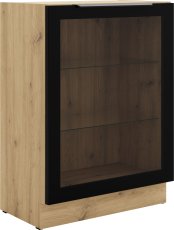 Spodnja vitrina Stolarz - 60 DW 1F BB - artisan hrast/črna