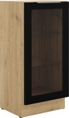 Spodnja vitrina Stolarz - 40 DW 1F BB - artisan hrast/črna
