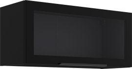 Zgornja vitrina Stolarz - 80 GUS-36 MDF 1F - črna