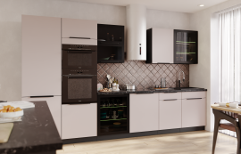Kuhinjski sestav Aria 350 cm - bel - 1 sestav