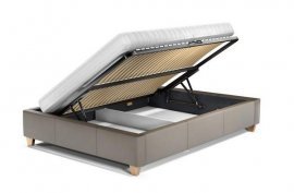 Odpiranje predala za shranjevanje posteljnine pri strani - 140x200 cm