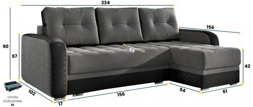 Sedežne garniture Comforteo - Kotna sedežna garnitura RS