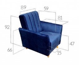 Sedežne garniture Comforteo - Fotelj Nadia