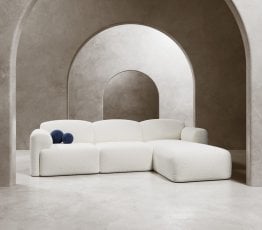 Kotna sedežna garnitura Blueberry