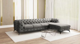 Kotna sedežna garnitura Chelsea 3+OT