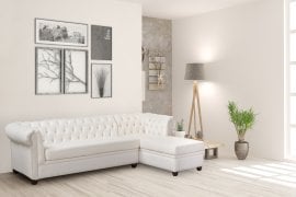 Kotna sedežna garnitura Chester - 3+OT