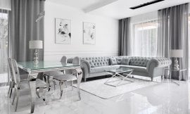 Kotna sedežna garnitura Preston