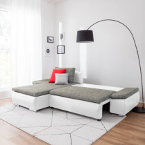 Ropez - Kotna sedežna garnitura Acra - tkanine Soft/Lawa, Soft/Berlin