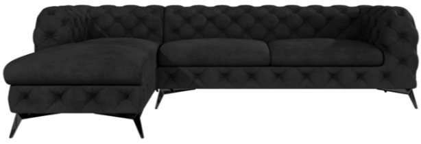 L - Riviera 100 noge črne mat