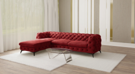 Kotna sedežna garnitura Chelsea 2,5+OT - tkanine Enjoy, Riviera