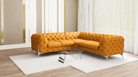 Kotna sedežna garnitura Chelsea Bis 2+C+2 - tkanine Enjoy, Riviera