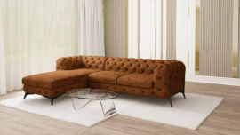 Kotna sedežna garnitura Chelsea Bis 2,5+OT - tkanine Preston