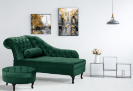 Ležalnik Pako - tkanine Enjoy, Riviera