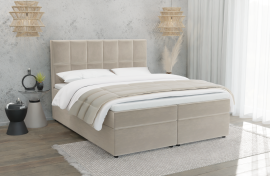 Boxspring postelja Flip - 200x200 cm - tkanine Riviera
