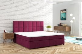 Boxspring postelja Flip - 200x200 cm - tkanine Monolith