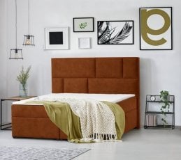 Boxspring postelja Lola - 140x200 cm - tkanine Cloud, Salvador