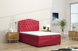 Boxspring postelja Mallorca - 140x200 cm - tkanine Jasmine