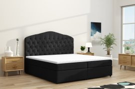 Boxspring postelja Mallorca - 200x200 cm - tkanine Jasmine
