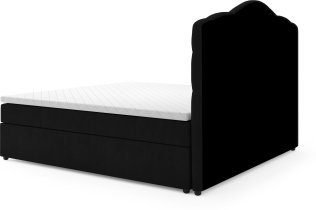 Ropez - Boxspring postelja Mallorca - 200x200 cm - tkanine Jasmine