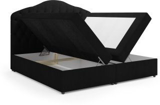 Ropez - Boxspring postelja Mallorca - 200x200 cm - tkanine Jasmine