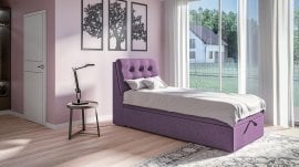 Boxspring postelja Daisy - 100x200 cm - tkanine Enjoy