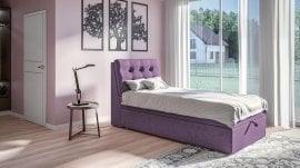 Boxspring postelja Daisy - 110x200 cm - tkanine Enjoy