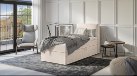 Boxspring postelja Jake - 90x200 cm